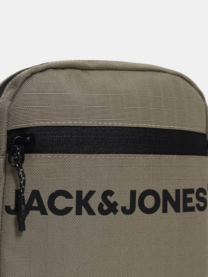 GREEN LOGO PRINT SLING BAG