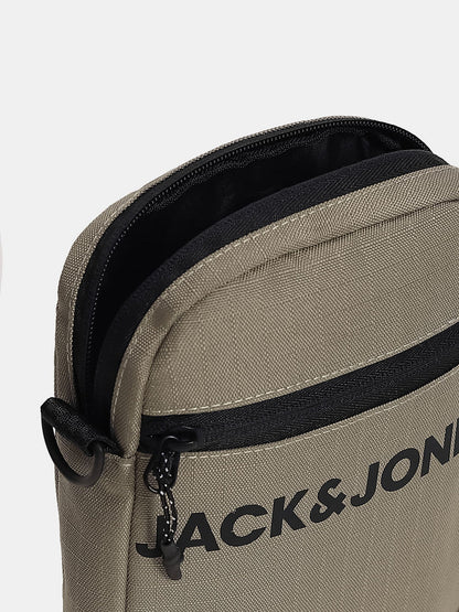 GREEN LOGO PRINT SLING BAG