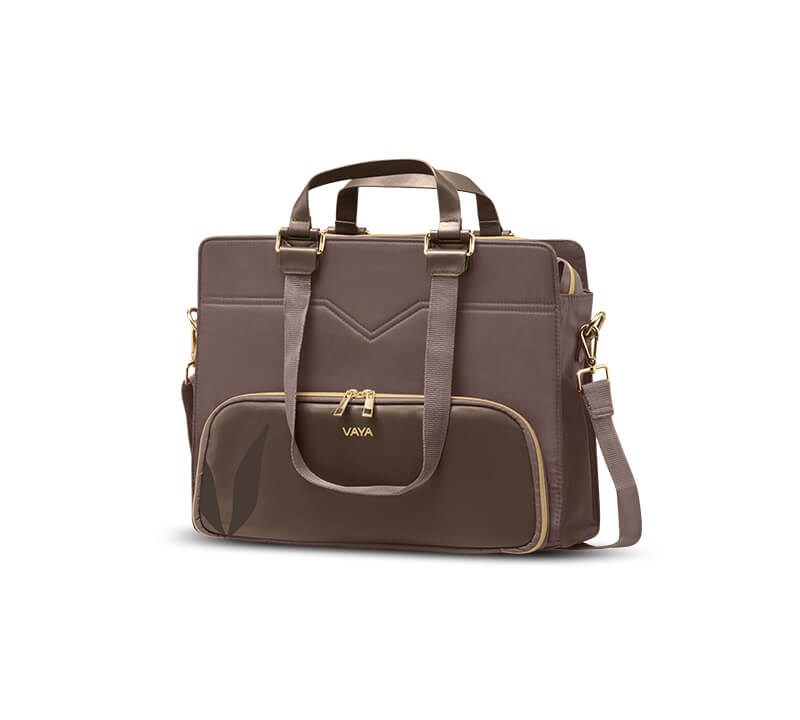 Zaelia - Work-to-Weekend Tote - Brown