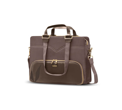 Zaelia - Work-to-Weekend Tote - Brown