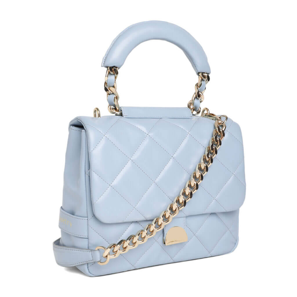 Poetry Cerulean quilted sling bag