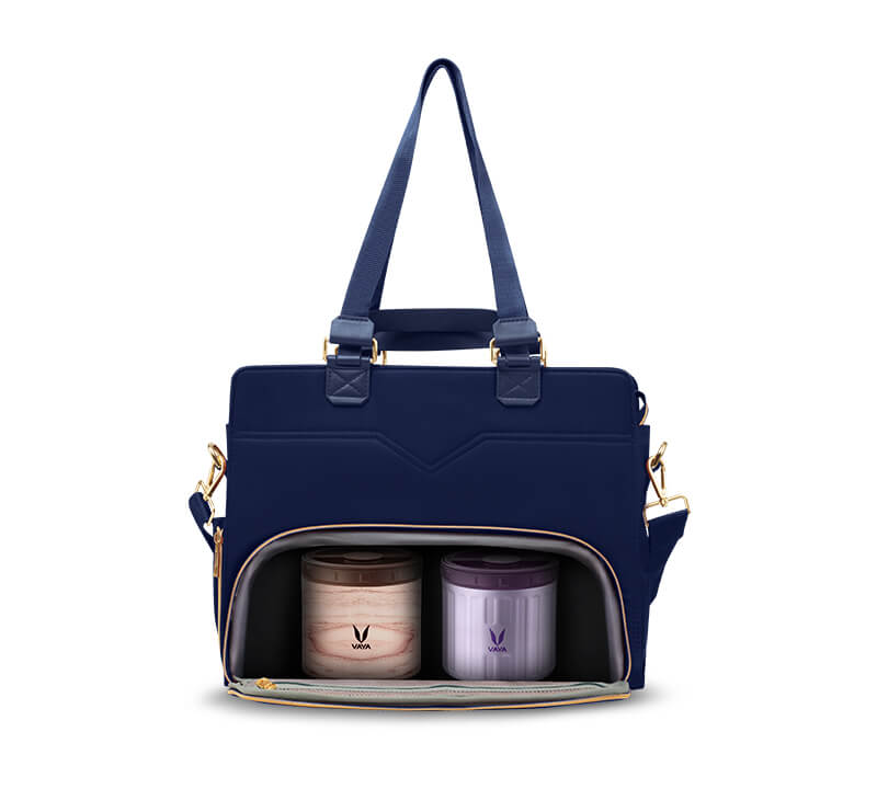 Zaelia - Work-to-Weekend Tote - Navy