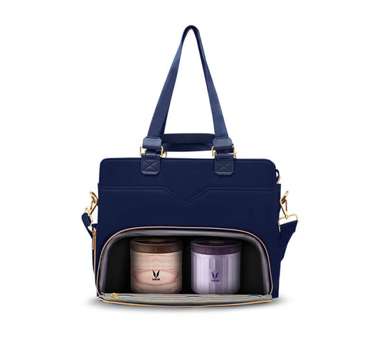 Zaelia - Work-to-Weekend Tote - Navy
