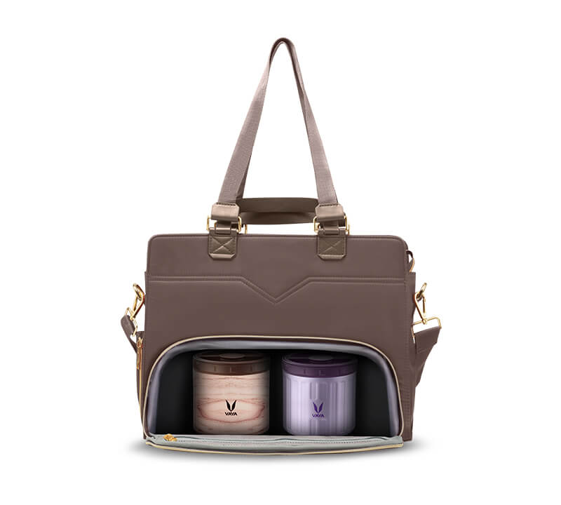 Zaelia - Work-to-Weekend Tote - Brown