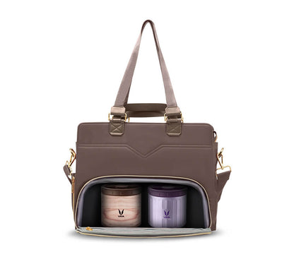 Zaelia - Work-to-Weekend Tote - Brown