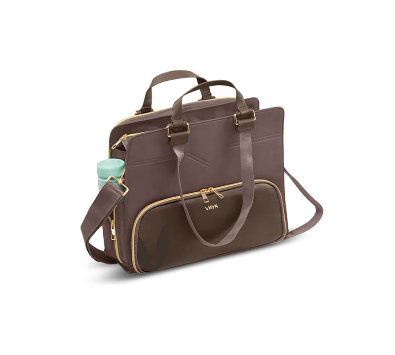 Zaelia - Work-to-Weekend Tote - Brown