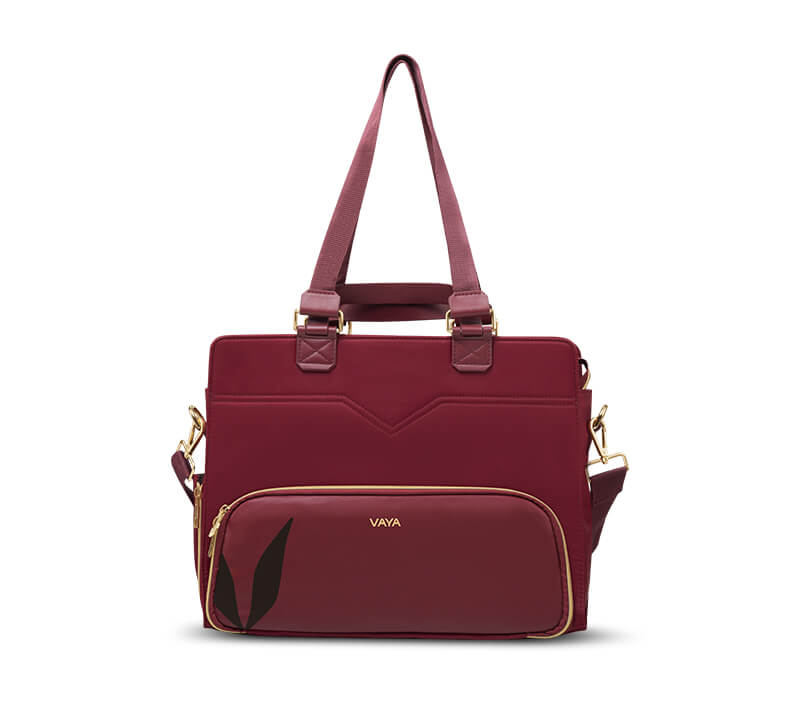 Zaelia - Work-to-Weekend Tote - Burgundy