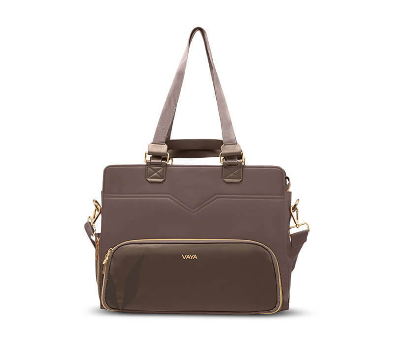 Zaelia - Work-to-Weekend Tote - Brown
