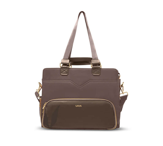 Zaelia - Work-to-Weekend Tote - Brown