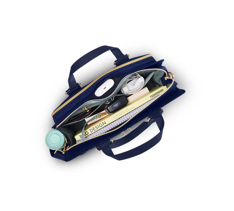 Zaelia - Work-to-Weekend Tote - Navy