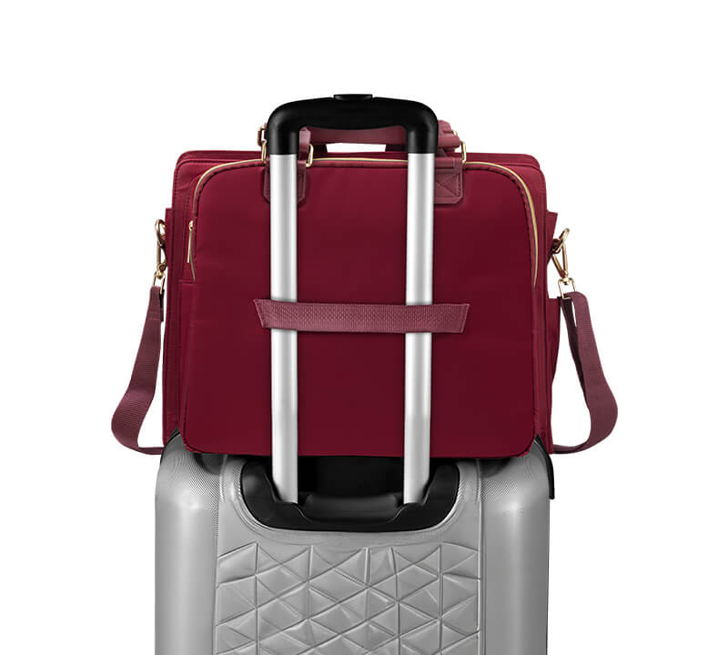 Zaelia - Work-to-Weekend Tote - Burgundy