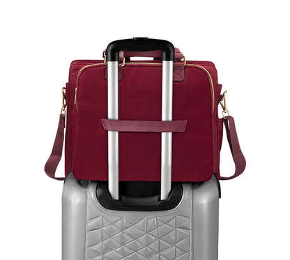 Zaelia - Work-to-Weekend Tote - Burgundy