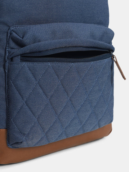 BLUE FADED DENIM BACKPACK