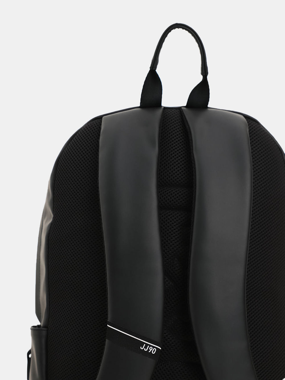 BLACK COLOURBLOCKED LAPTOP BACKPACK