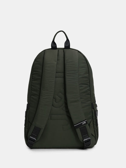 OLIVE GREEN QUILTED BACKPACK