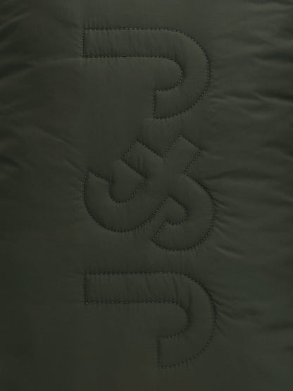 OLIVE GREEN QUILTED BACKPACK