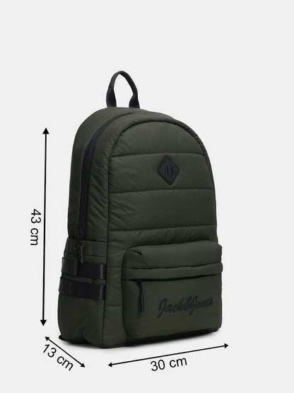 OLIVE GREEN QUILTED BACKPACK