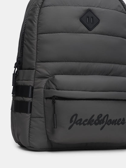GREY QUILTED BACKPACK