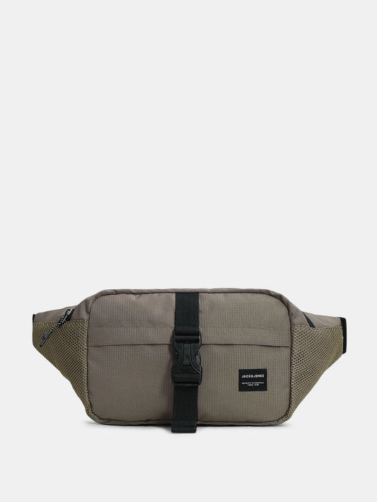 BEIGE MESH BUMBAG