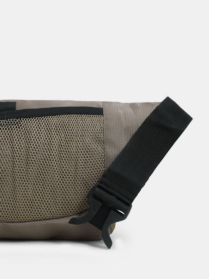 BEIGE MESH BUMBAG