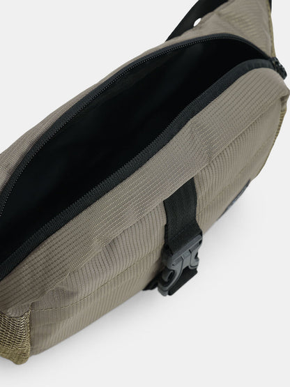 BEIGE MESH BUMBAG