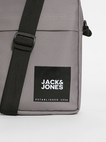 GREY LOGO PRINT SMALL SLING BAG