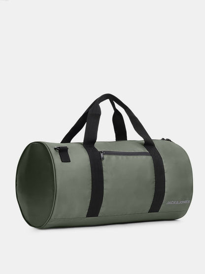 DARK GREY POLYESTER DUFFLE BAG