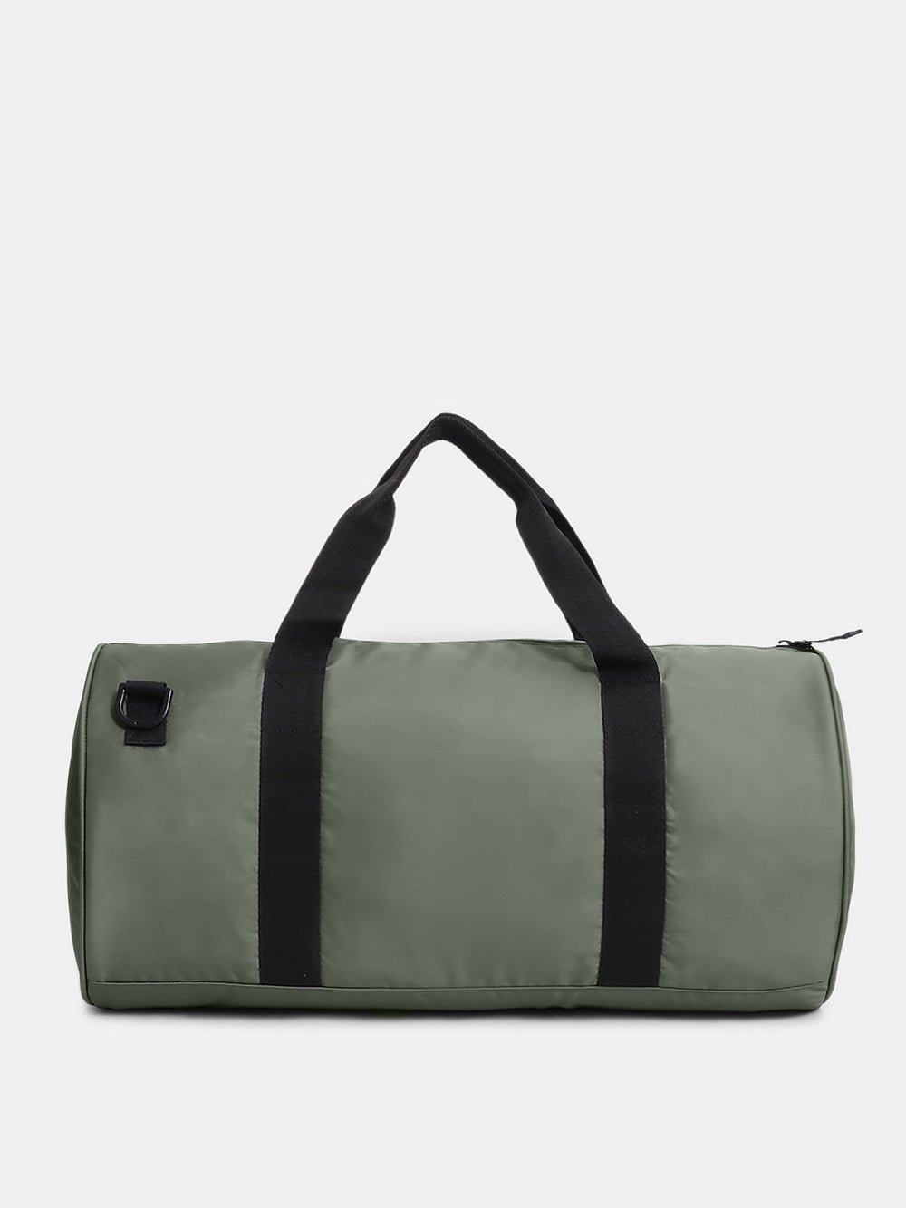 DARK GREY POLYESTER DUFFLE BAG
