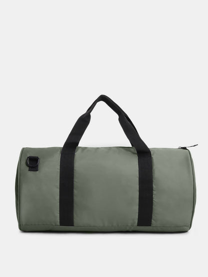 DARK GREY POLYESTER DUFFLE BAG