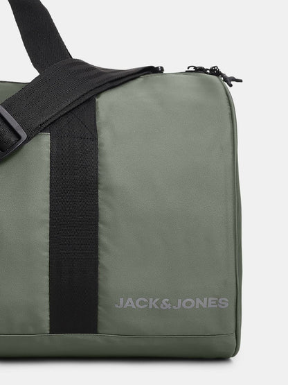 DARK GREY POLYESTER DUFFLE BAG
