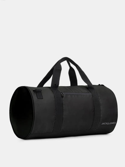 BLACK POLYESTER DUFFLE BAG