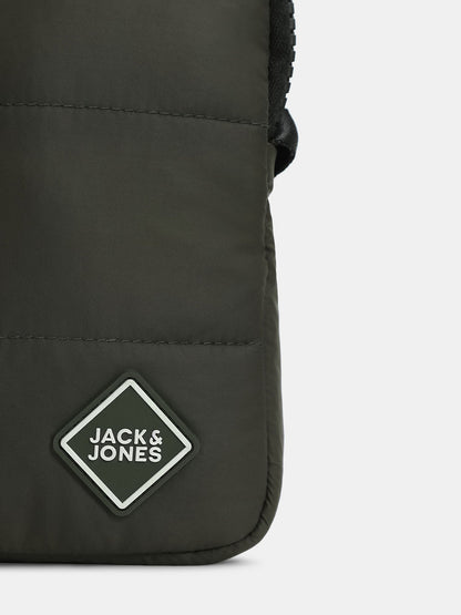 OLIVE GREEN QUILTED SLING BAG