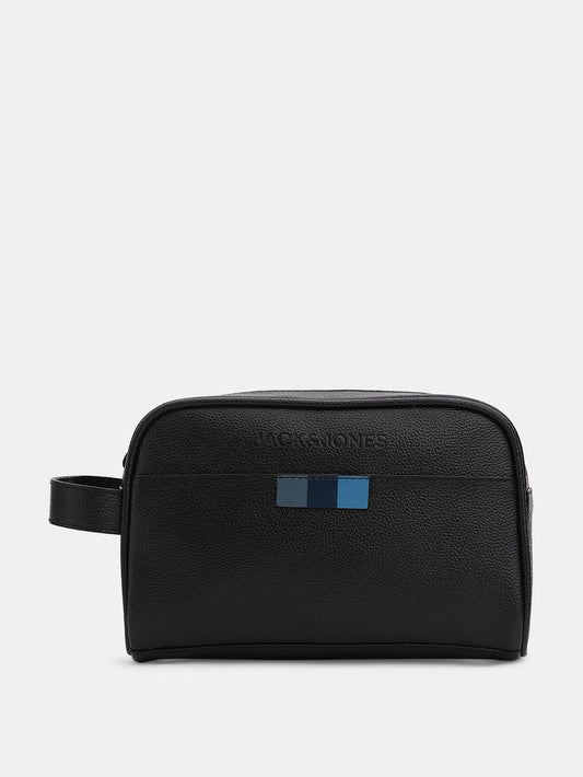 BLACK TOILETRY BAG
