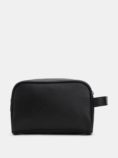 BLACK TOILETRY BAG