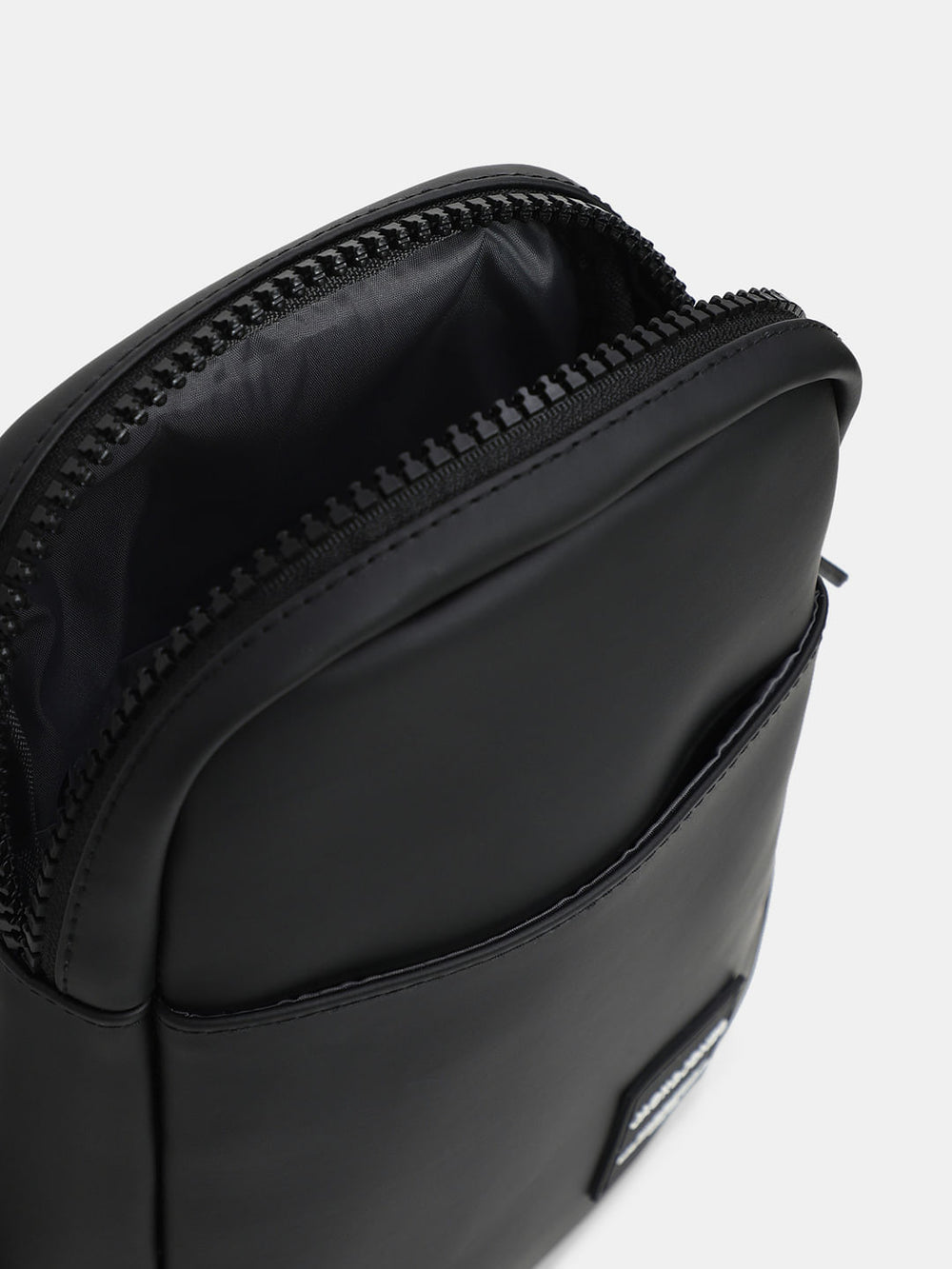 BLACK PU CHESTPACK