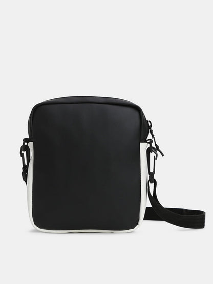 BLACK COLOURBLOCKED SLING BAG