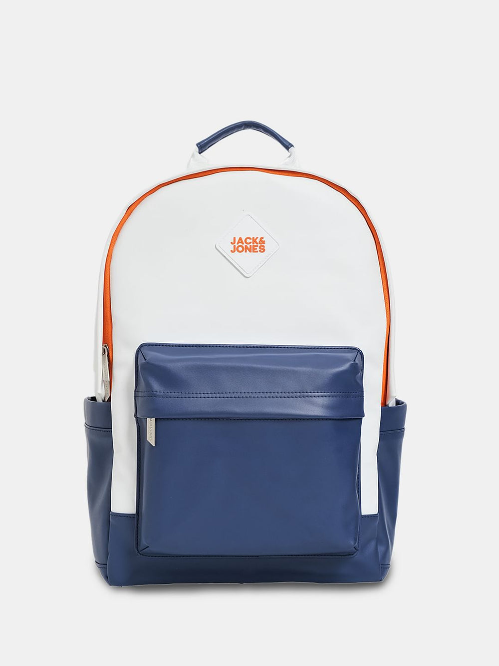 WHITE COLOURBLOCKED BACKPACK