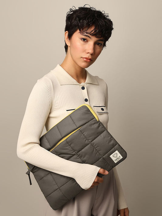 Green Puffer Laptop Sleeve