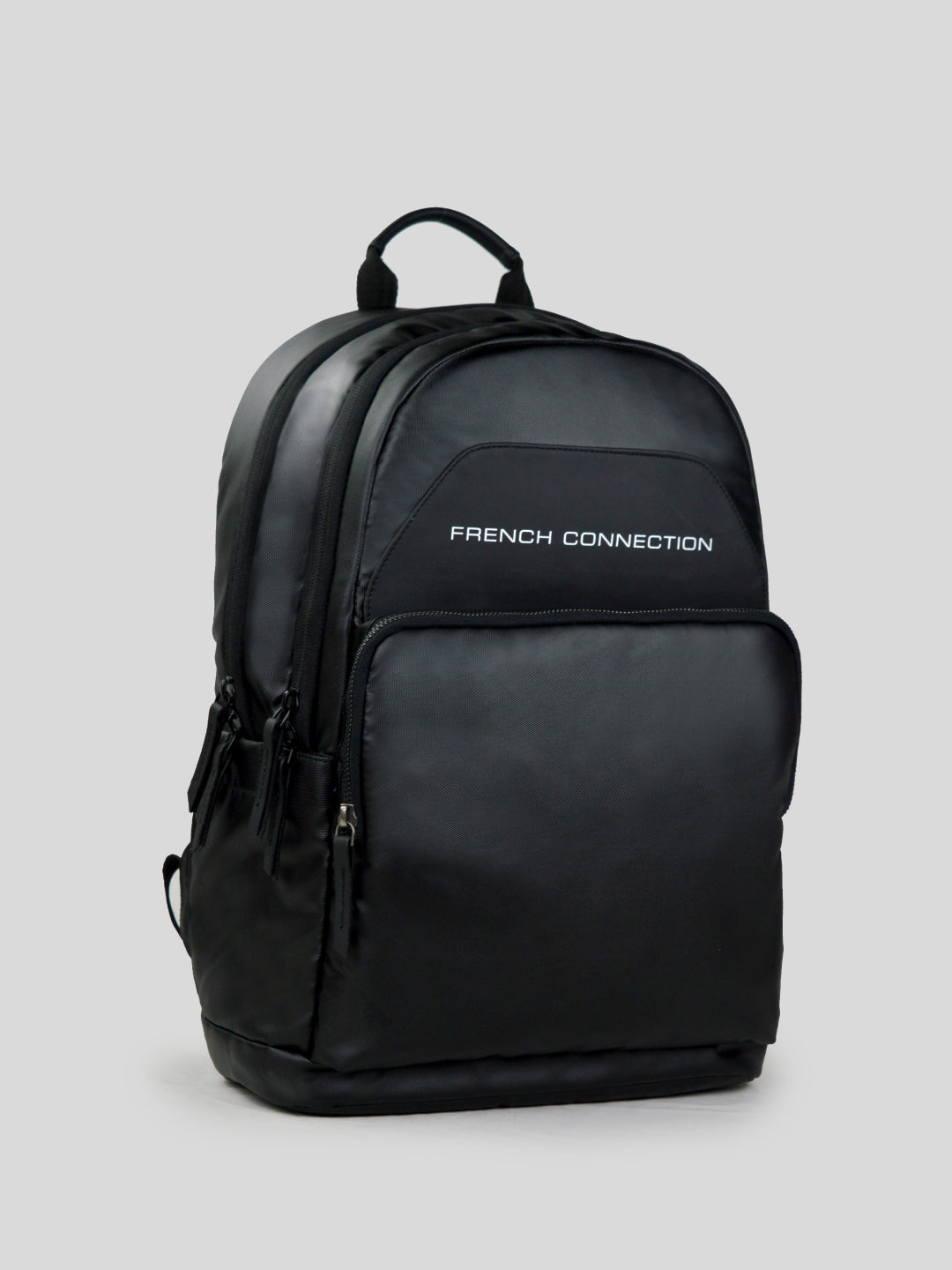 french connection black janice mini backpack Crinkle Black while the front buckle fastenings and drawstring closure ensure secure closure French Connection Black Backpack
