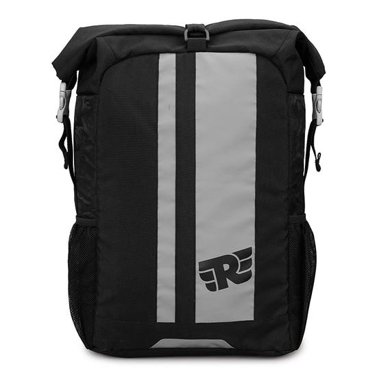 THIK & THIN STRIPES ROLL TOP BACKPACK - GREY