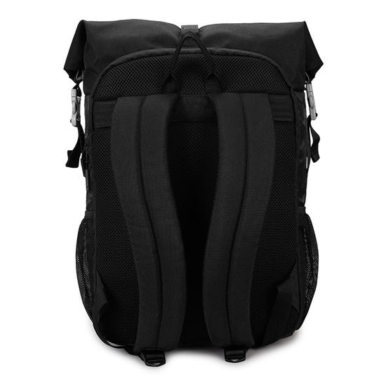 THIK & THIN STRIPES ROLL TOP BACKPACK - GREY