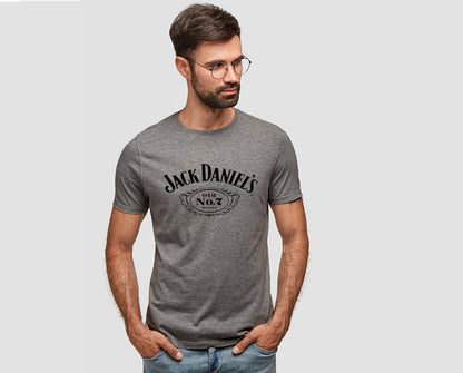 Solid Men Round Neck Grey T-Shirt