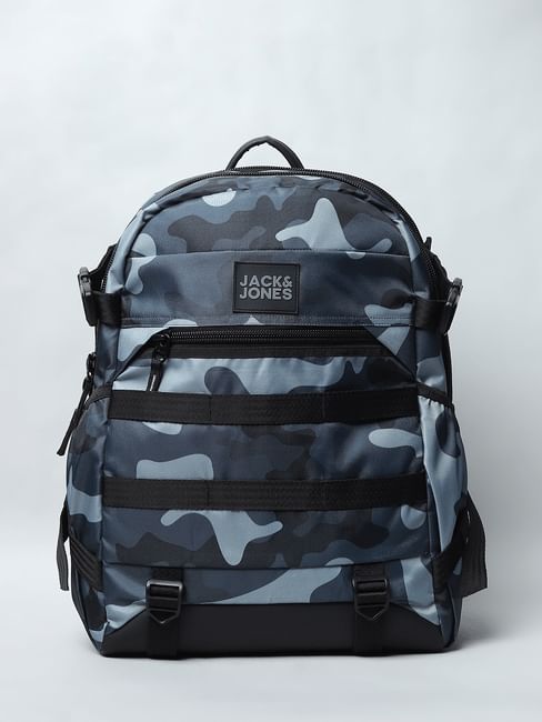 Jack & Jones Camo Print Utility Backpack