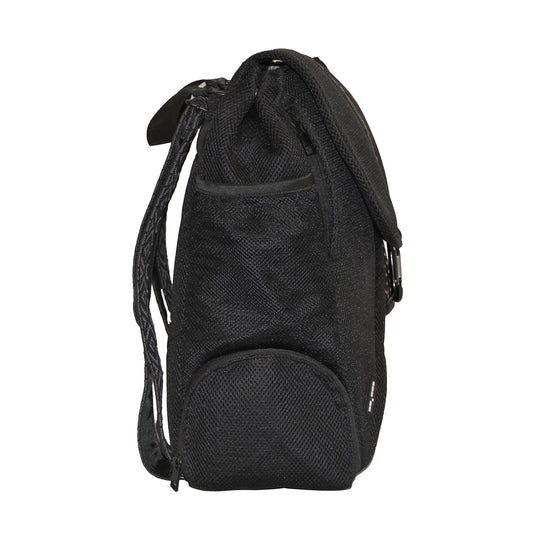 All Black Mesh Backpack