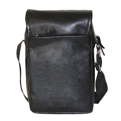Black Faux Leather Sling Bag-I