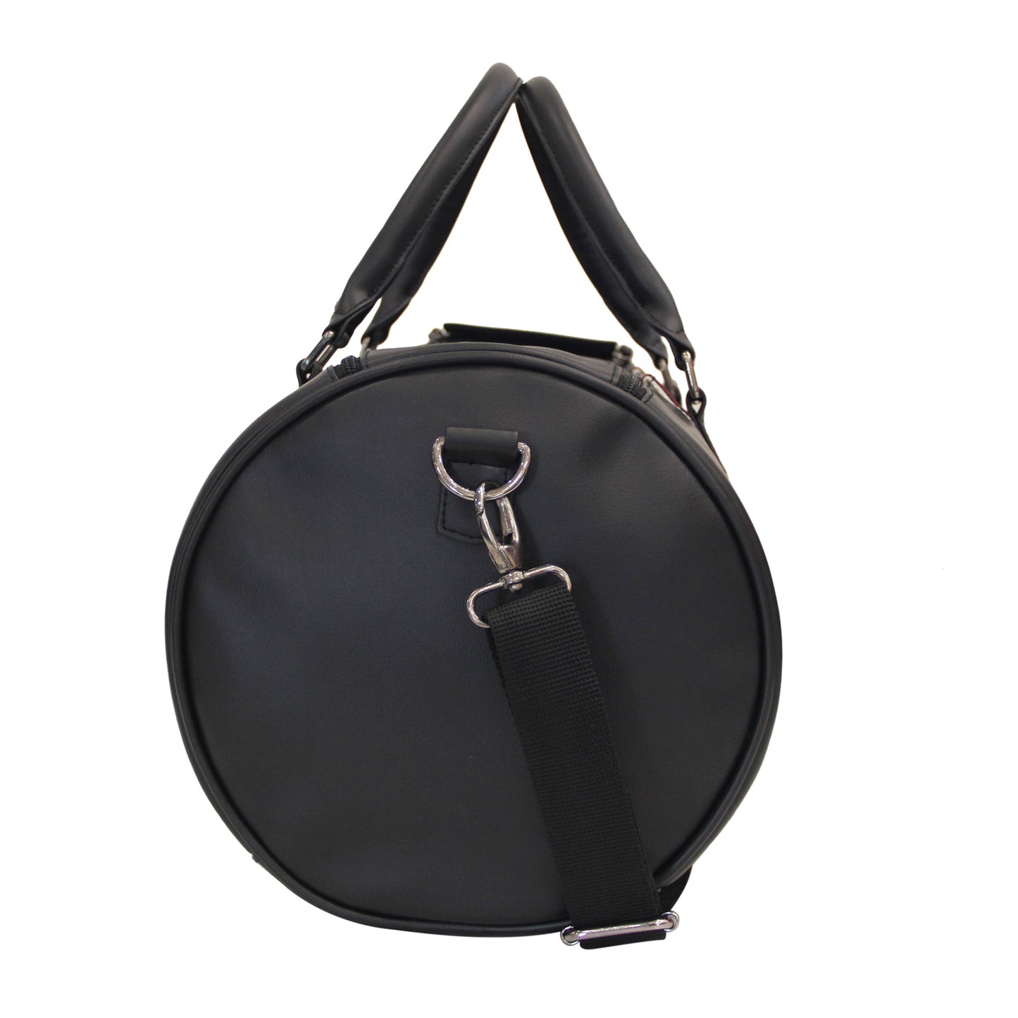 Black Shiny PU Weekender