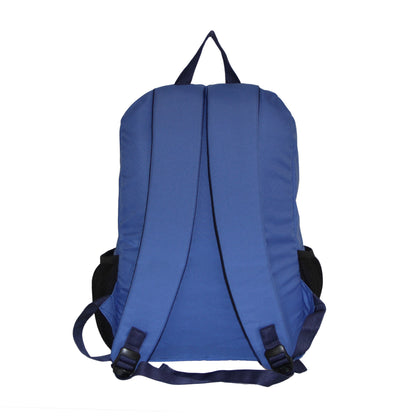 Blue-Black Polyester Backpack