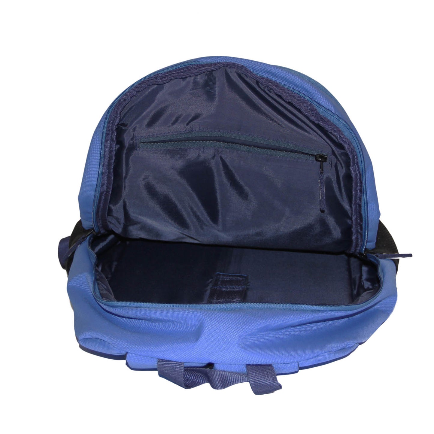 Blue-Black Polyester Backpack