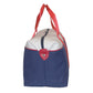 Blue & White Canvas Weekender