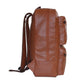 Brown Faux Leather Day Pack